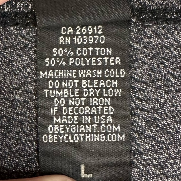 Obey Men’s Graphic Gray T-Shirt size Large - Picture 4 of 5